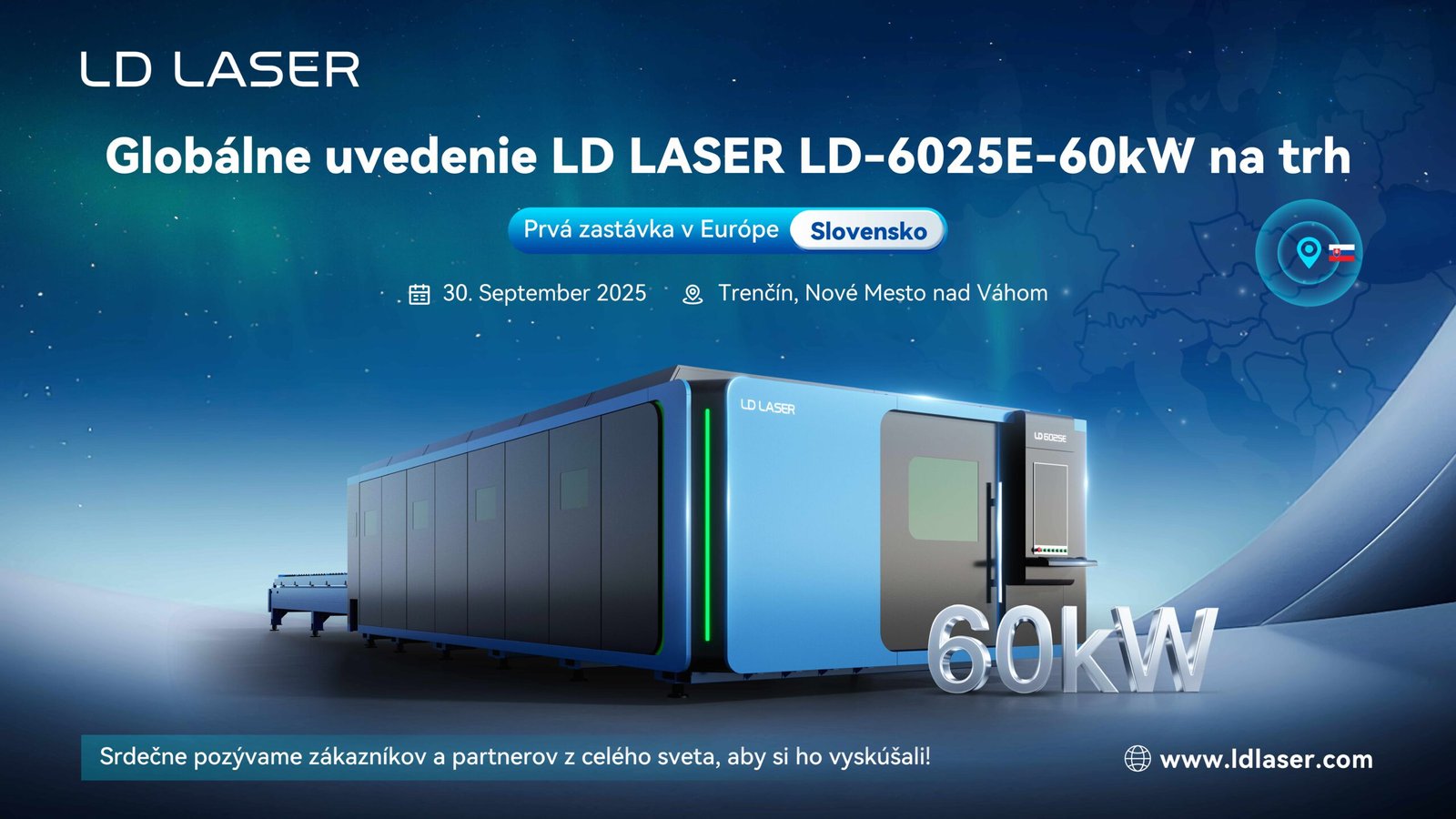globálne uvedenie ld laserld 6025e 60kw na trh 1